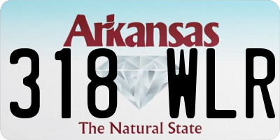 AR license plate 318WLR