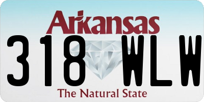 AR license plate 318WLW