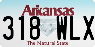 AR license plate 318WLX