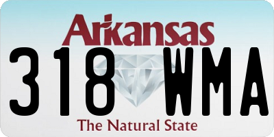 AR license plate 318WMA