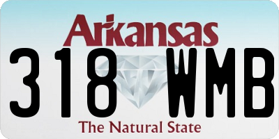 AR license plate 318WMB