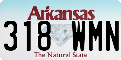 AR license plate 318WMN