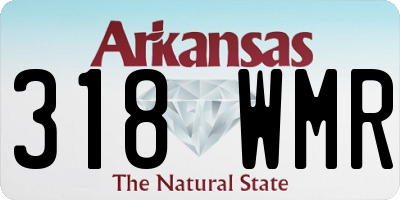 AR license plate 318WMR