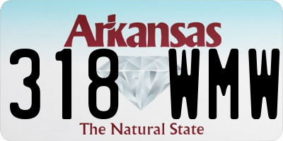 AR license plate 318WMW