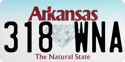 AR license plate 318WNA