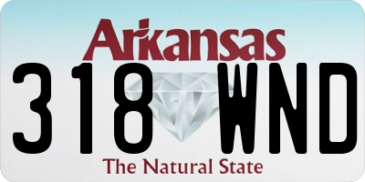 AR license plate 318WND