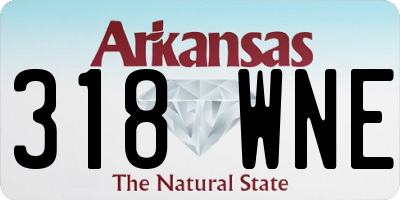 AR license plate 318WNE