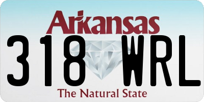 AR license plate 318WRL