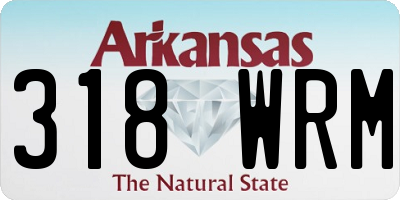 AR license plate 318WRM