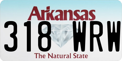AR license plate 318WRW