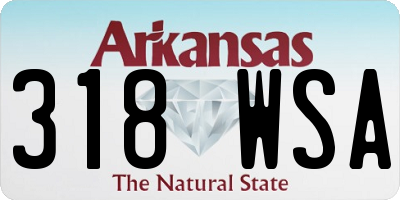 AR license plate 318WSA