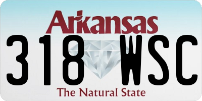 AR license plate 318WSC