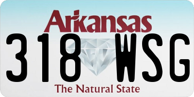 AR license plate 318WSG