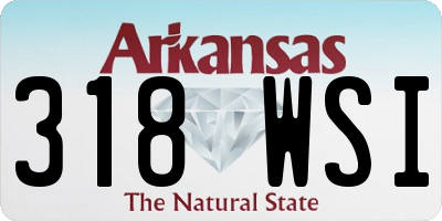 AR license plate 318WSI