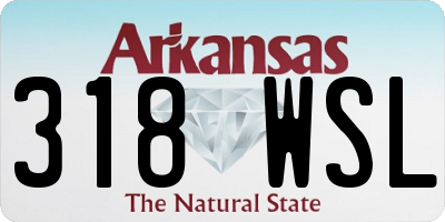 AR license plate 318WSL