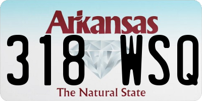 AR license plate 318WSQ