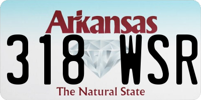AR license plate 318WSR