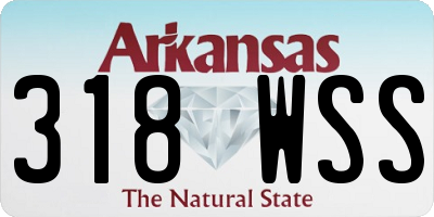 AR license plate 318WSS
