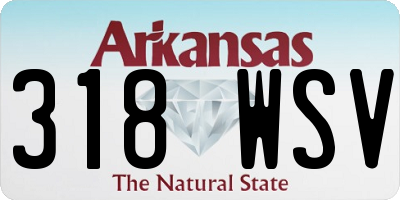 AR license plate 318WSV