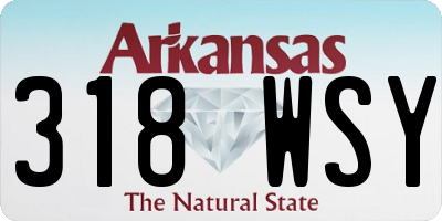 AR license plate 318WSY
