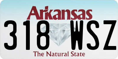 AR license plate 318WSZ
