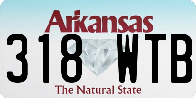 AR license plate 318WTB