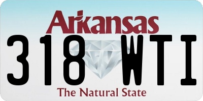 AR license plate 318WTI