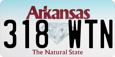 AR license plate 318WTN