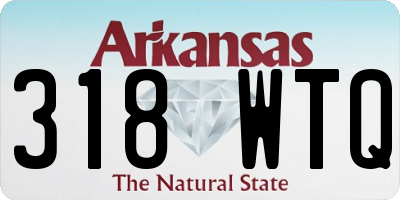 AR license plate 318WTQ