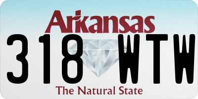 AR license plate 318WTW