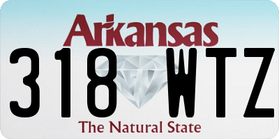 AR license plate 318WTZ