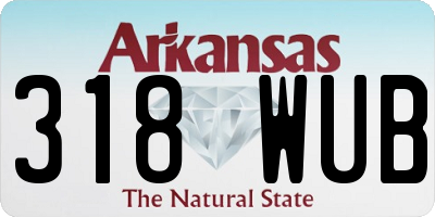 AR license plate 318WUB
