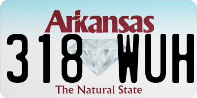 AR license plate 318WUH