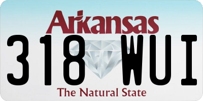 AR license plate 318WUI