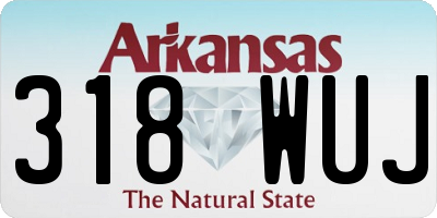 AR license plate 318WUJ