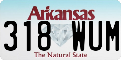 AR license plate 318WUM