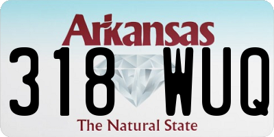 AR license plate 318WUQ