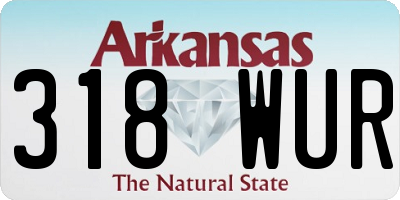 AR license plate 318WUR