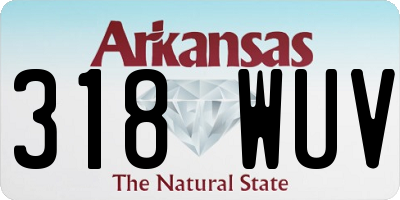 AR license plate 318WUV