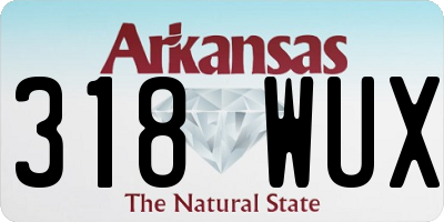 AR license plate 318WUX