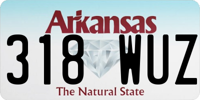 AR license plate 318WUZ