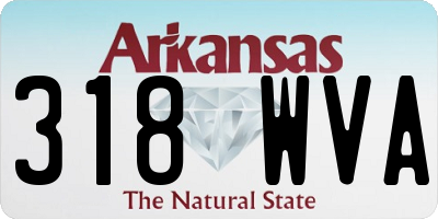AR license plate 318WVA