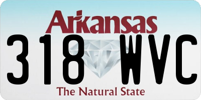 AR license plate 318WVC