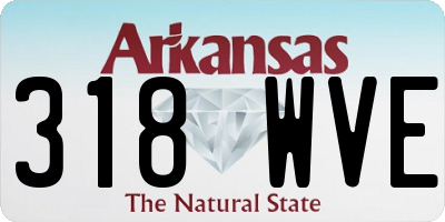 AR license plate 318WVE