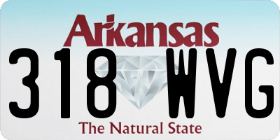 AR license plate 318WVG