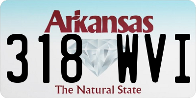 AR license plate 318WVI