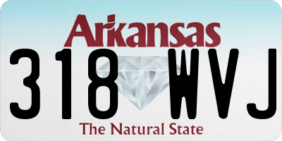AR license plate 318WVJ
