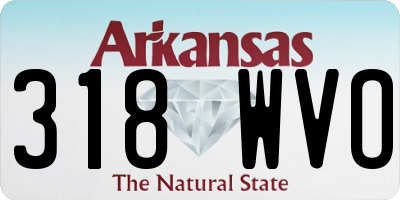 AR license plate 318WVO