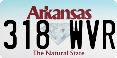 AR license plate 318WVR
