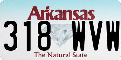 AR license plate 318WVW